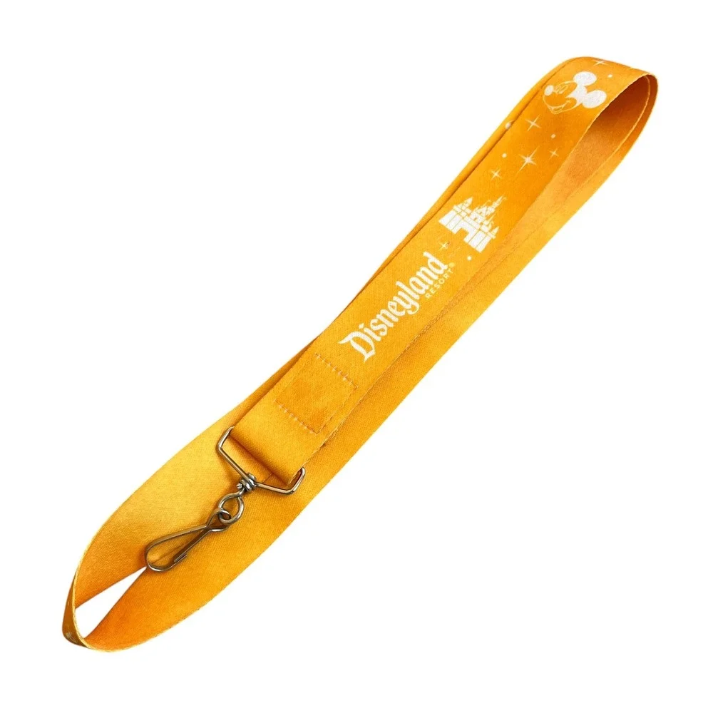 Disney Disneyland Resort Yellow Lanyard Mickey Minnie Mouse